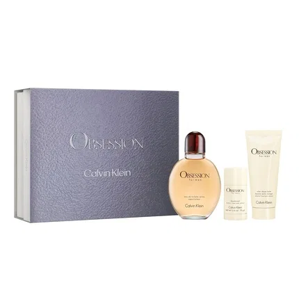 Набор для мужчин Calvin Klein Obsession For Men, 125 мл + 100 мл + 75 мл