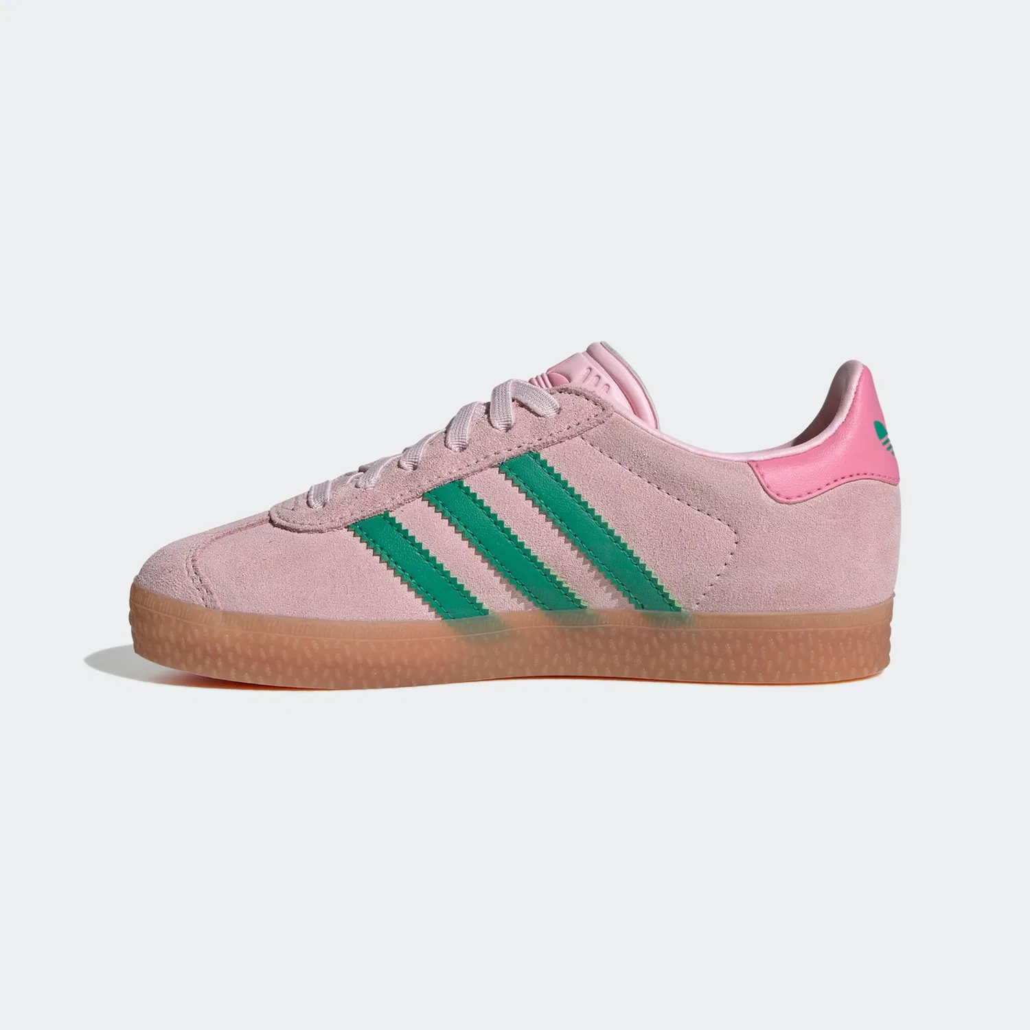 Детские кроссовки с тремя полосками Adidas Originals, Clear Pink / Court Green / Bliss Pink — фото 3