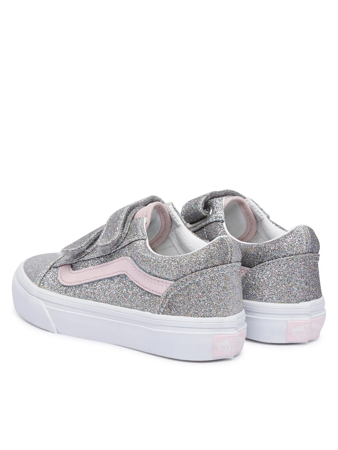 Тканевые кроссовки для девочки Vans, серебристый — фото 3