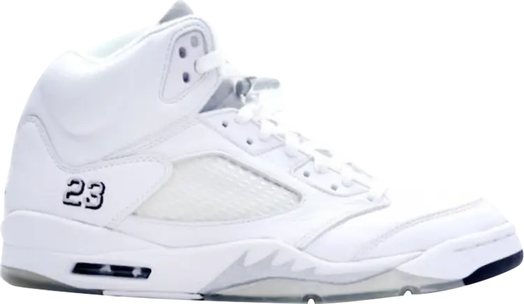 

Кроссовки Air Jordan 5 Retro+ White Metallic 2000, белый, Белый;серый, Кроссовки Air Jordan 5 Retro+ White Metallic 2000, белый