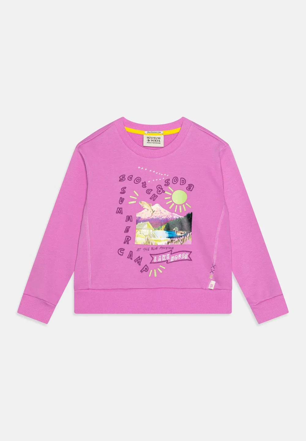 Толстовка с круглым вырезом стандартного кроя Scotch & Soda, Iris Pink