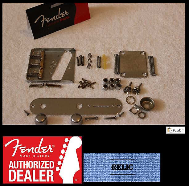 Fender Telecaster Aged Relic Chrome Body Compensated Hardware Set — США ...