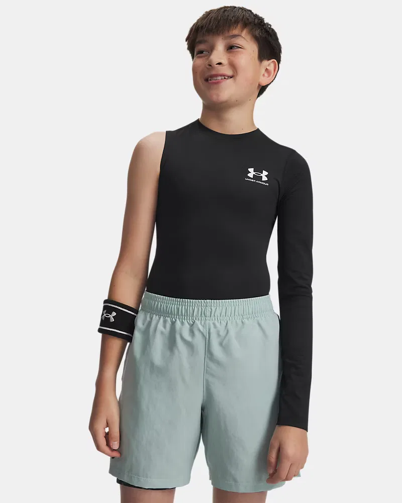 Лонгслив асимметричный HeatGear Asymmetrical Left UnderArmour, Black/White