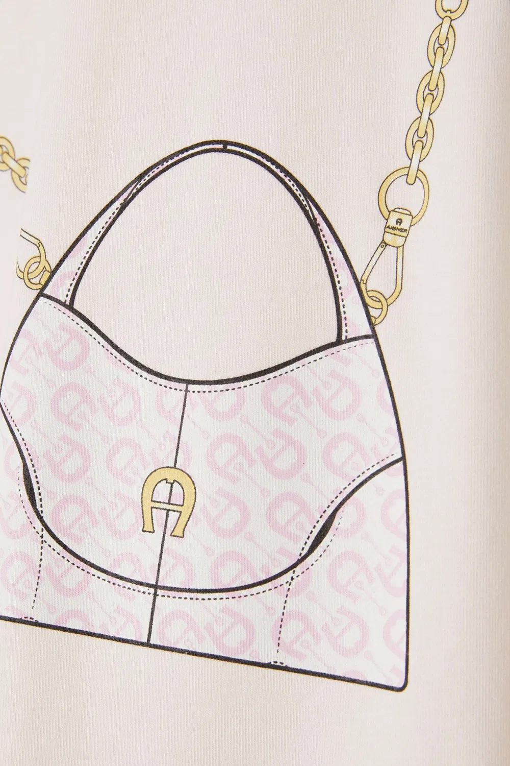 Платье с принтом Crossbody Bag AIGNER, розовый — фото 3