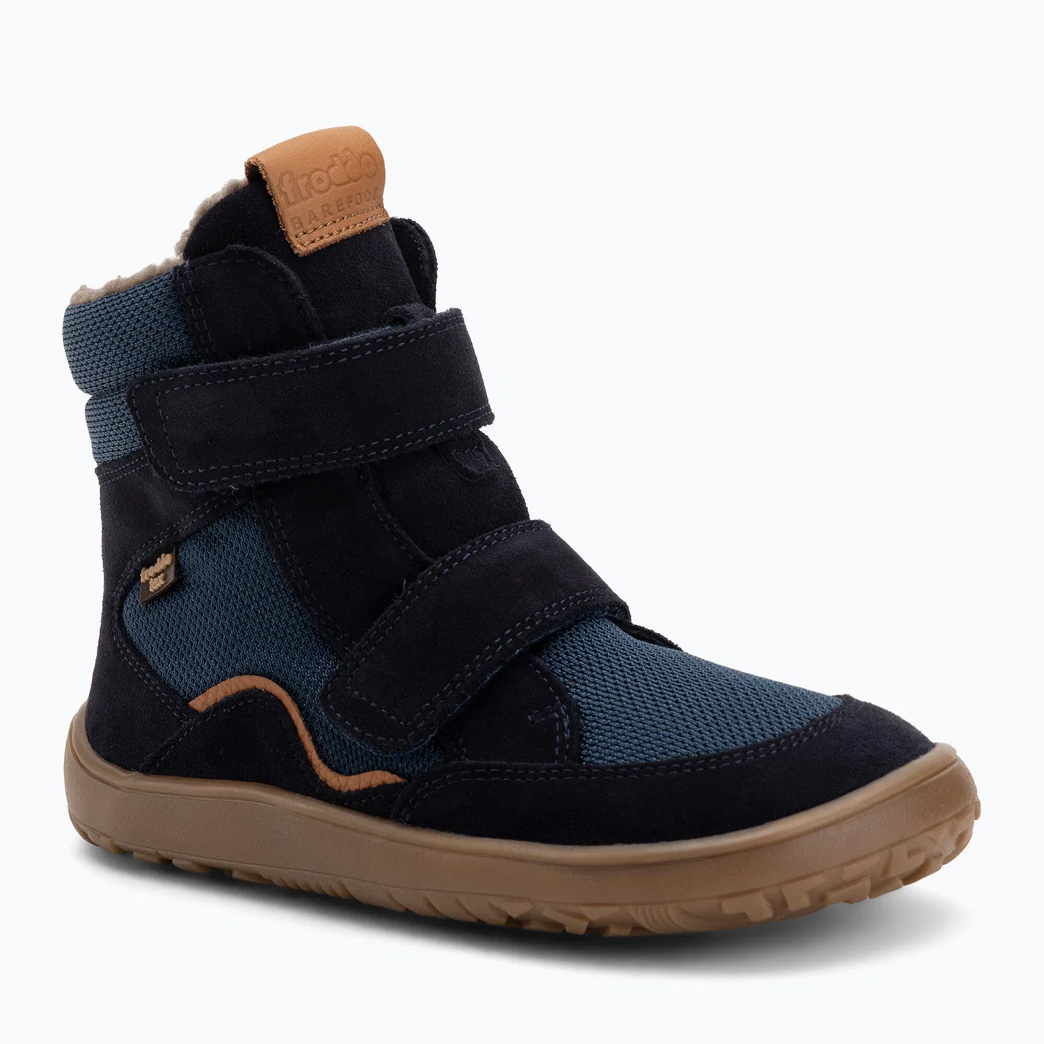 Детские зимние ботинки с высокой посадкой Froddo Tex Winter Barfuß-Schneestiefel, Froddo, Dunkelblau
