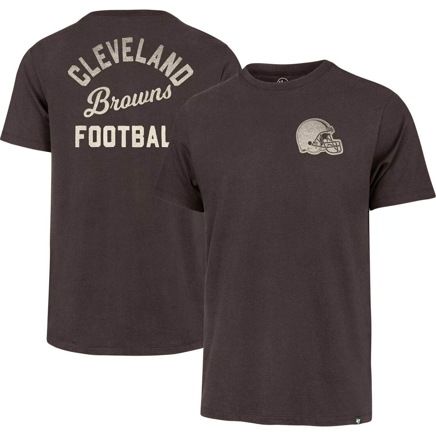 

Мужская коричневая футболка Cleveland Browns Turn Back Franklin '47, Коричневый, Мужская коричневая футболка Cleveland Browns Turn Back Franklin '47