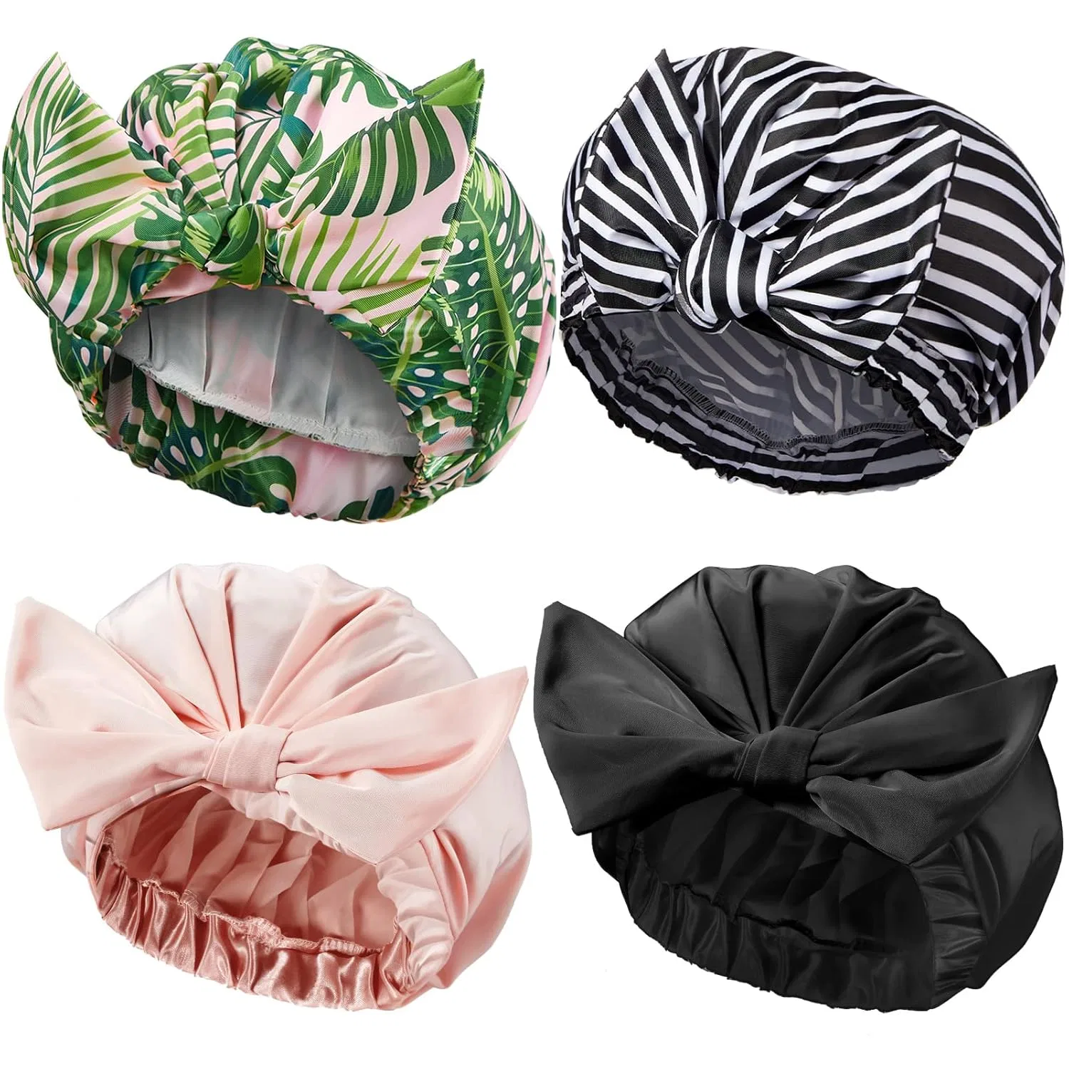 Шапочка для душа, Nylon, Floraltop, 4 шт, 25.4x25.4x17.8 см