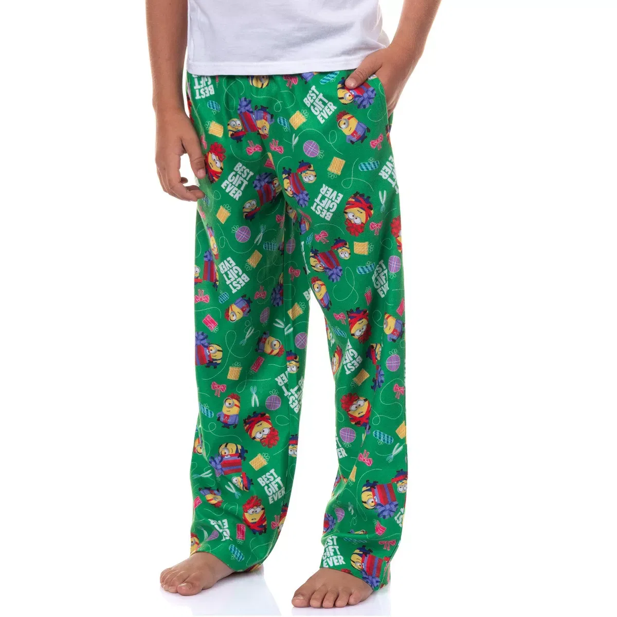 Детские пижамные штаны для мальчиков с принтом Minions Best Gift Ever INTIMO, Green