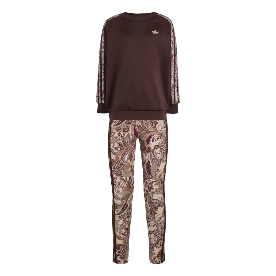 Спортивный костюм ADIDAS ORIGINALS 'Adidas x Liberty London' коричневого цвета