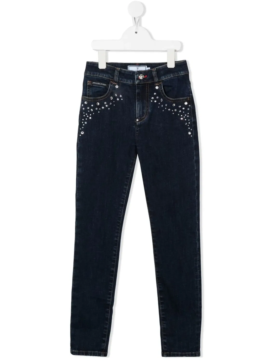 Philipp Plein Джинсы средней посадки слим, синие
