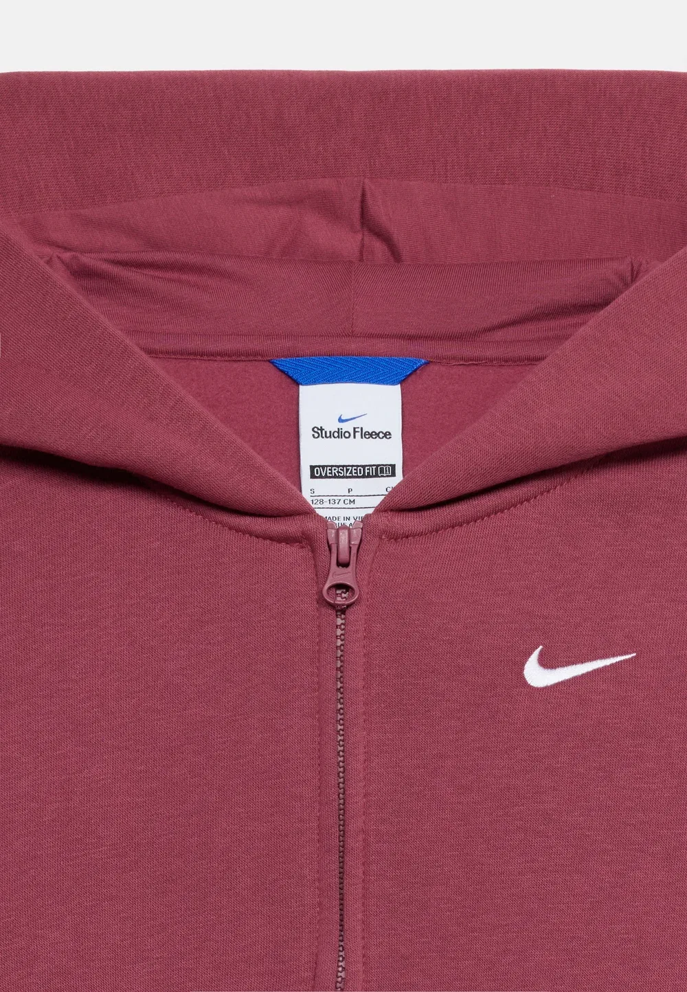 Студия - толстовка на молнии Nike Sportswear, Pink Smoke/White — фото 4