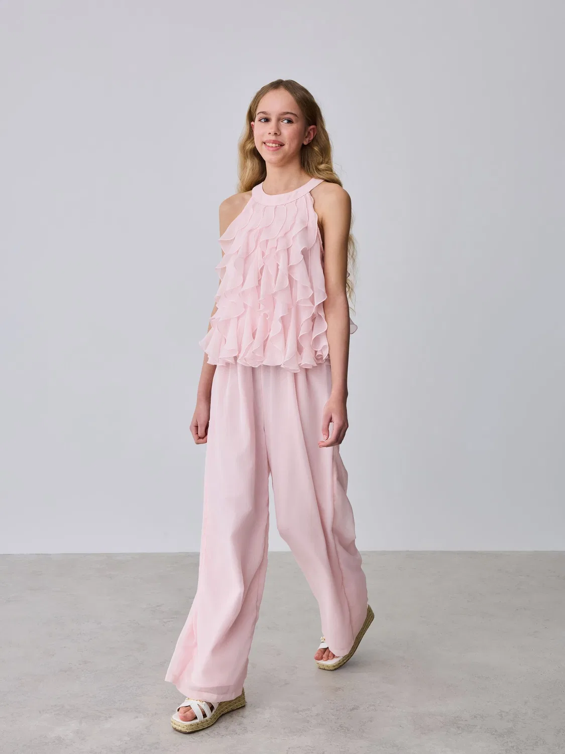 Комбинезон с оборками Baker by Ted Baker, розовый