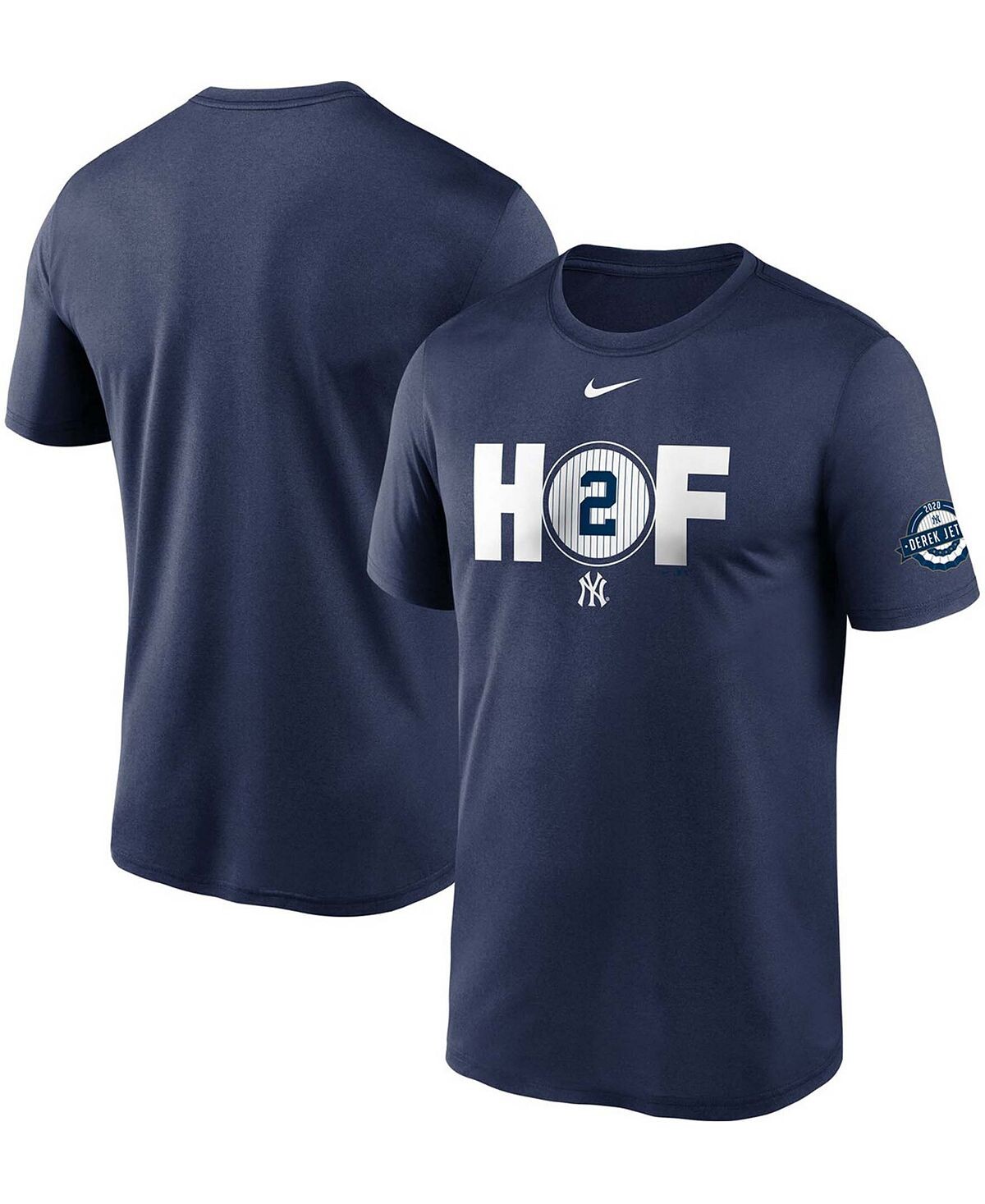 

Мужская футболка derek jeter navy new york yankees hall of fame performance Nike, синий
