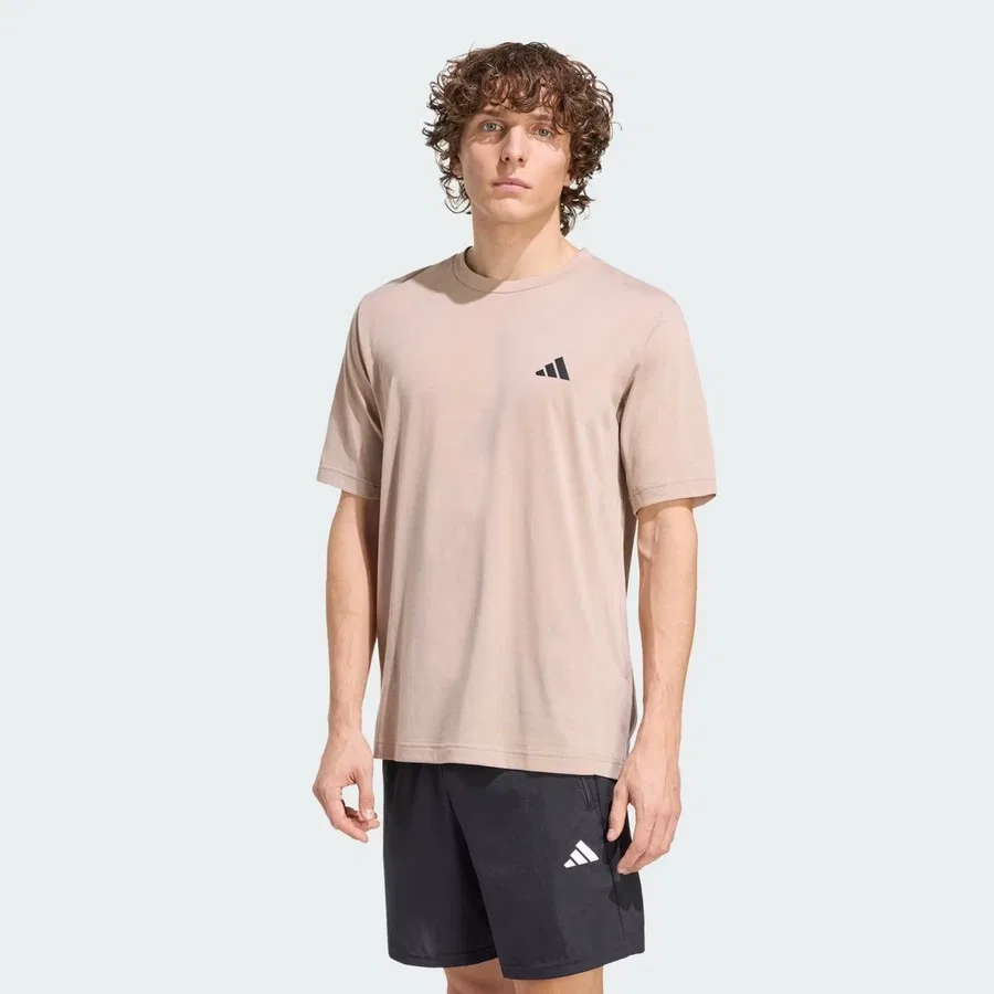 Футболка с коротким рукавом из полиэстера adidas WE FR T CHABRN, Коричневый