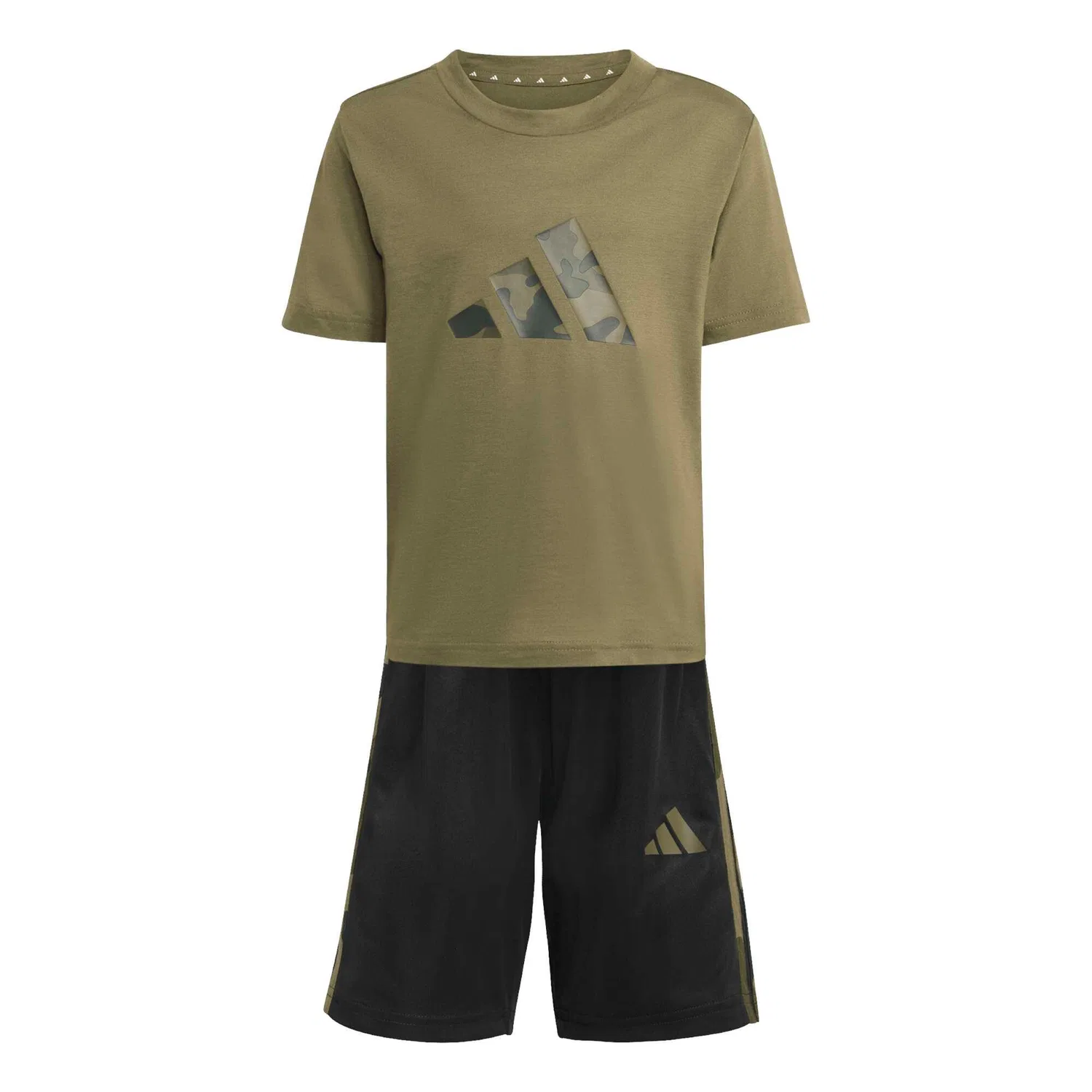 Детский спортивный комплект с камуфляжным принтом Train Essentials Adidas, Olivgrun Schwarz