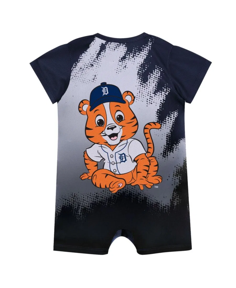 Боди с принтом Detroit Tigers Baby Mascot Outerstuff, Navy — фото 2