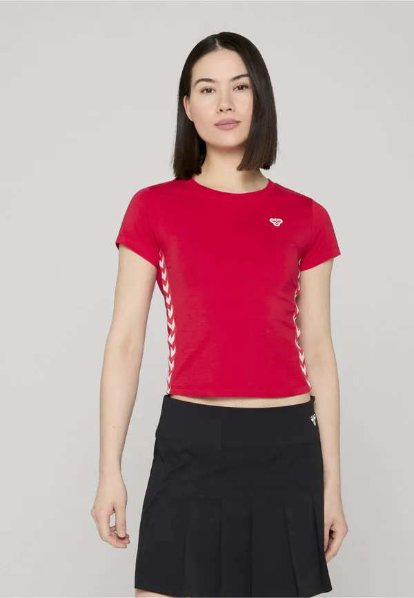 

Футболка с принтом в виде логотипа Hummel, Red, Красный, Футболка с принтом в виде логотипа Hummel, Red