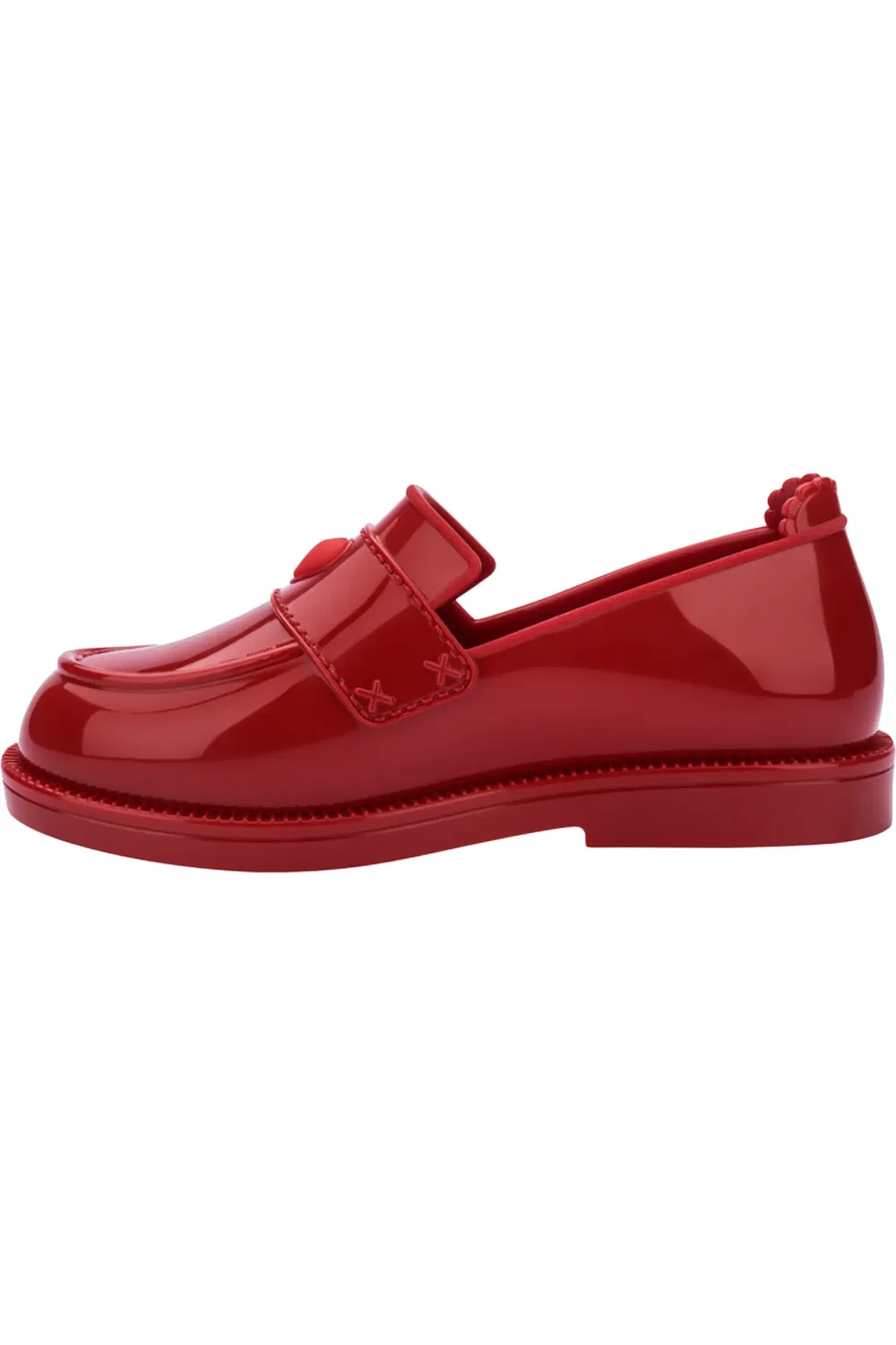 Туфли детские лоферы глянцевые Royal Love Mini Melissa, красный — фото 2