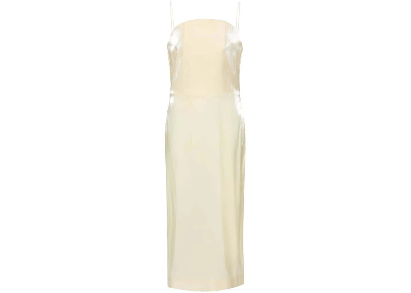 Женское платье миди с открытыми плечами La Robe Carino Jacquemus, цвет Pale Yellow