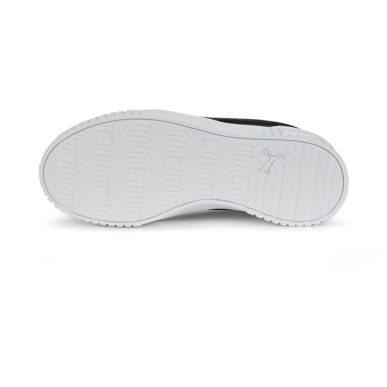 Детские кроссовки для девочек с платформой Carina 2.0 Puma, Schwarz Silber Grau — фото 4