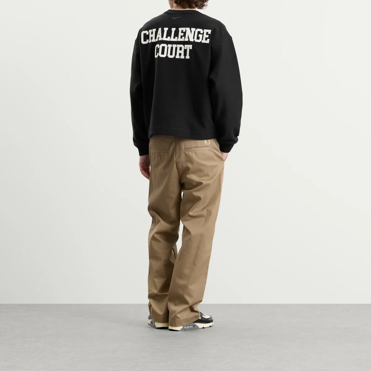 Свитшот с принтом Challenge Court Nike, Black & Sail — фото 4