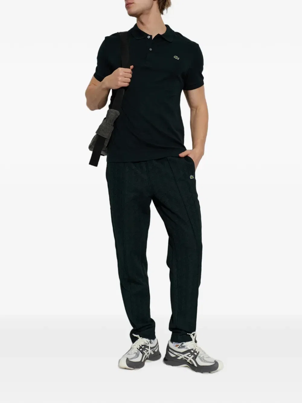 Футболка-поло с нашивкой-логотипом Lacoste, зеленый — фото 2