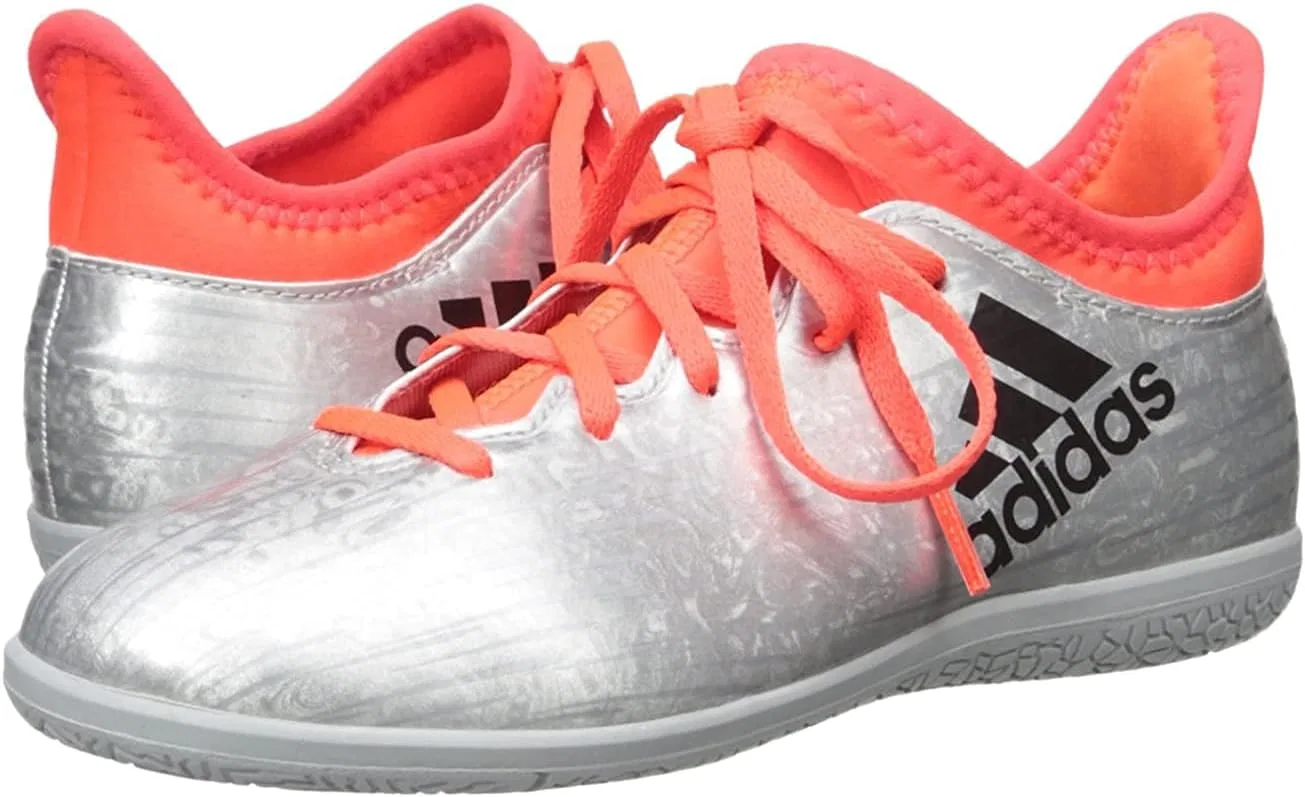 Детские кроссовки для мальчиков с принтом X 16.3 In J Skate Shoe, Silver Metallic/Black/Infrared — фото 3
