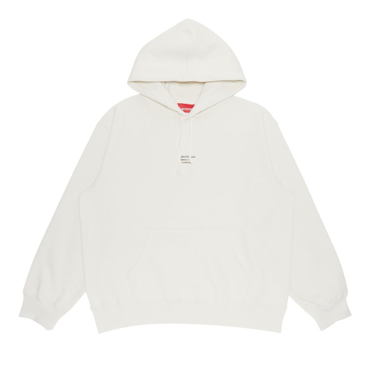 Толстовка Supreme World Famous Micro Hooded Sweatshirt 'White', белый - фото