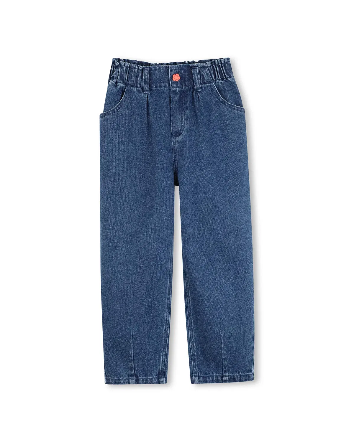 Детские джинсы для девочек с эластичным поясом Kenzo Kids, Azul