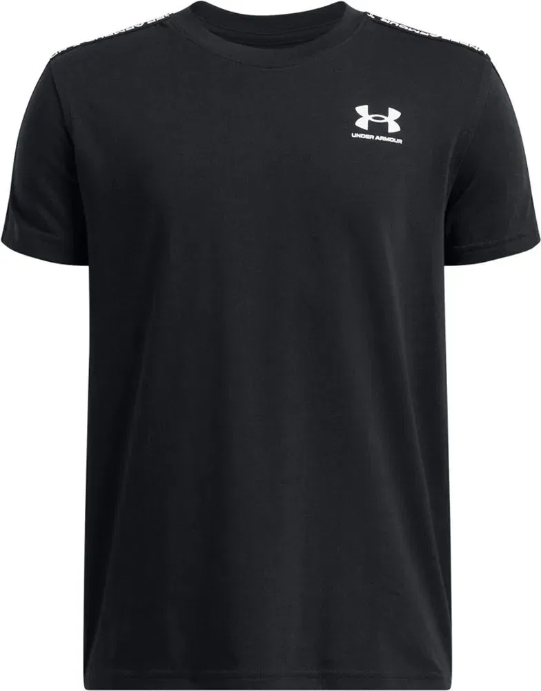Футболка спортивная с принтом Icon Taped Under Armour, черный