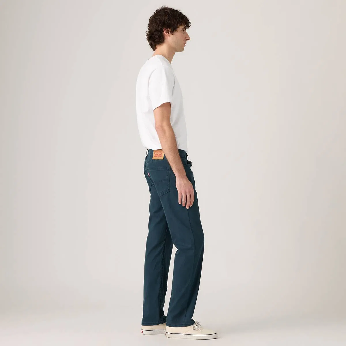 Мужские джинсы 505 стандартного типа с жаккардовым плетением Levi's, Salute - Blue — фото 4