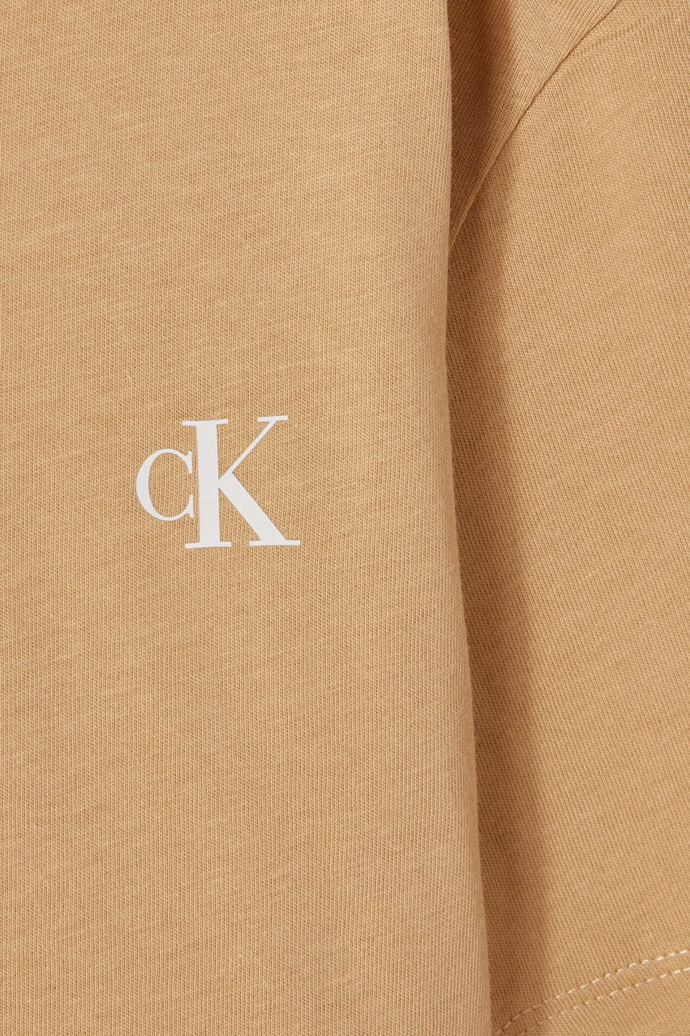 Футболка с логотипом комплект футболок Monogram Logo Calvin Klein, нейтральный — фото 3
