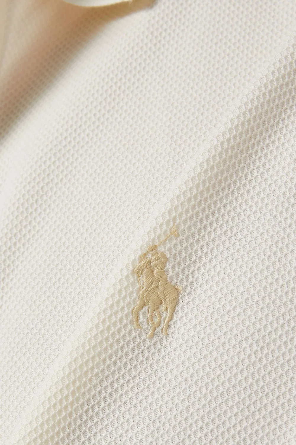 Поло с сетчатым узором соты Polo Ralph Lauren — фото 4