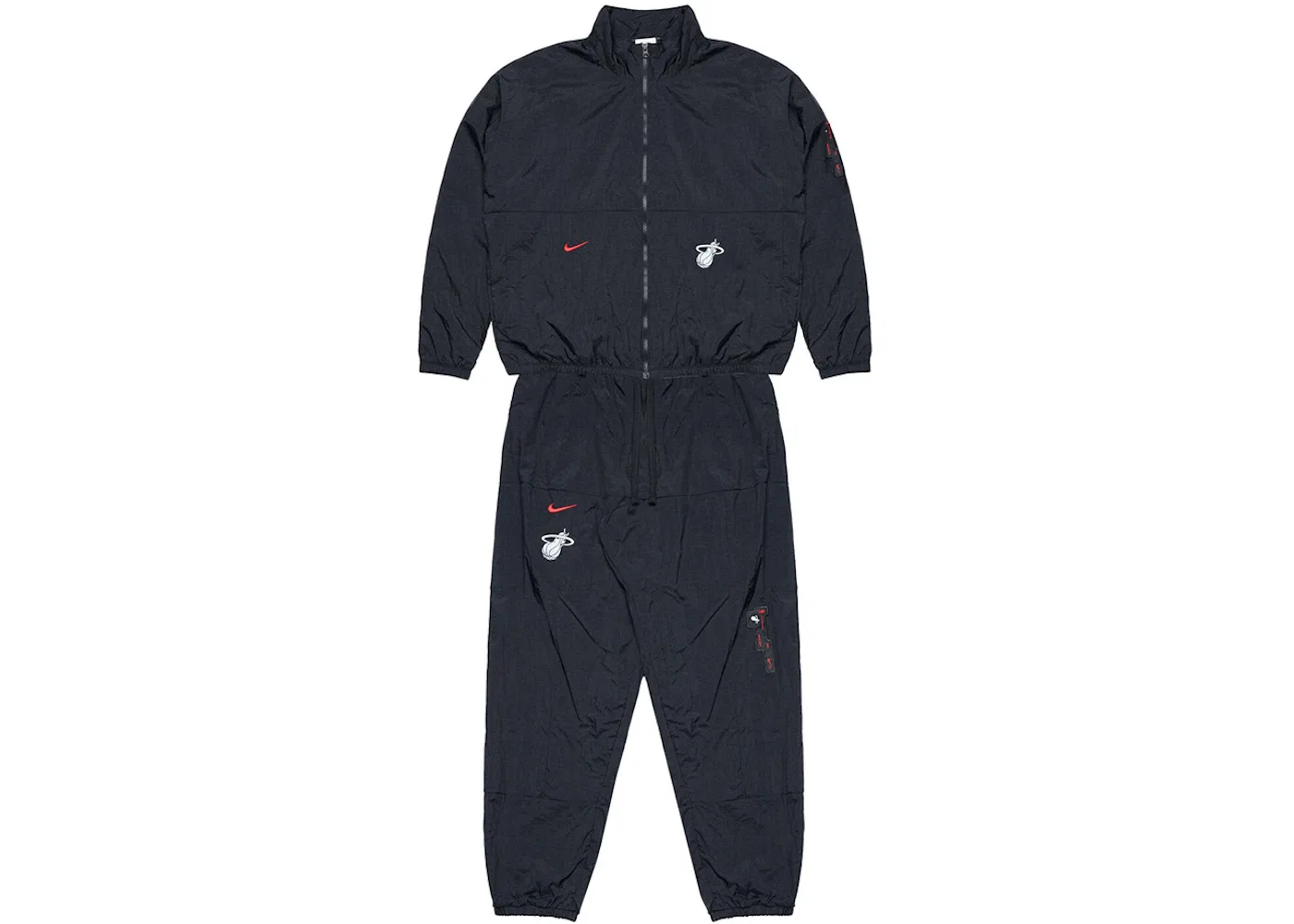 Мужской спортивный костюм с длинным рукавом Nike Miami Heat Courtside Tracksuit, Black