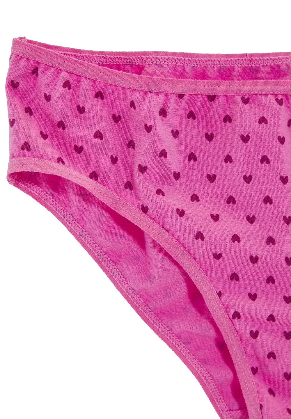Комплект из 8 трусиков-бикини Bikinislip Lascana, Rose Pink Dunkel Rose Dunkel Lila Herzchendruck — фото 3