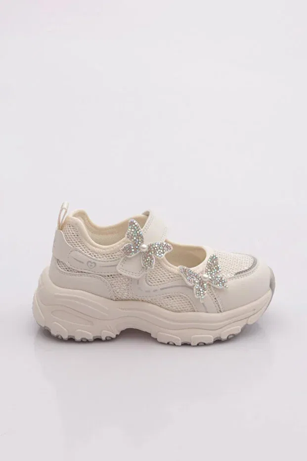 Детские балетки для девочек с принтом Marco Kids, Beige