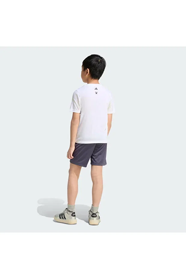 Детский спортивный комплект для девочек с длинным рукавом Minecraft Adidas, White — фото 2