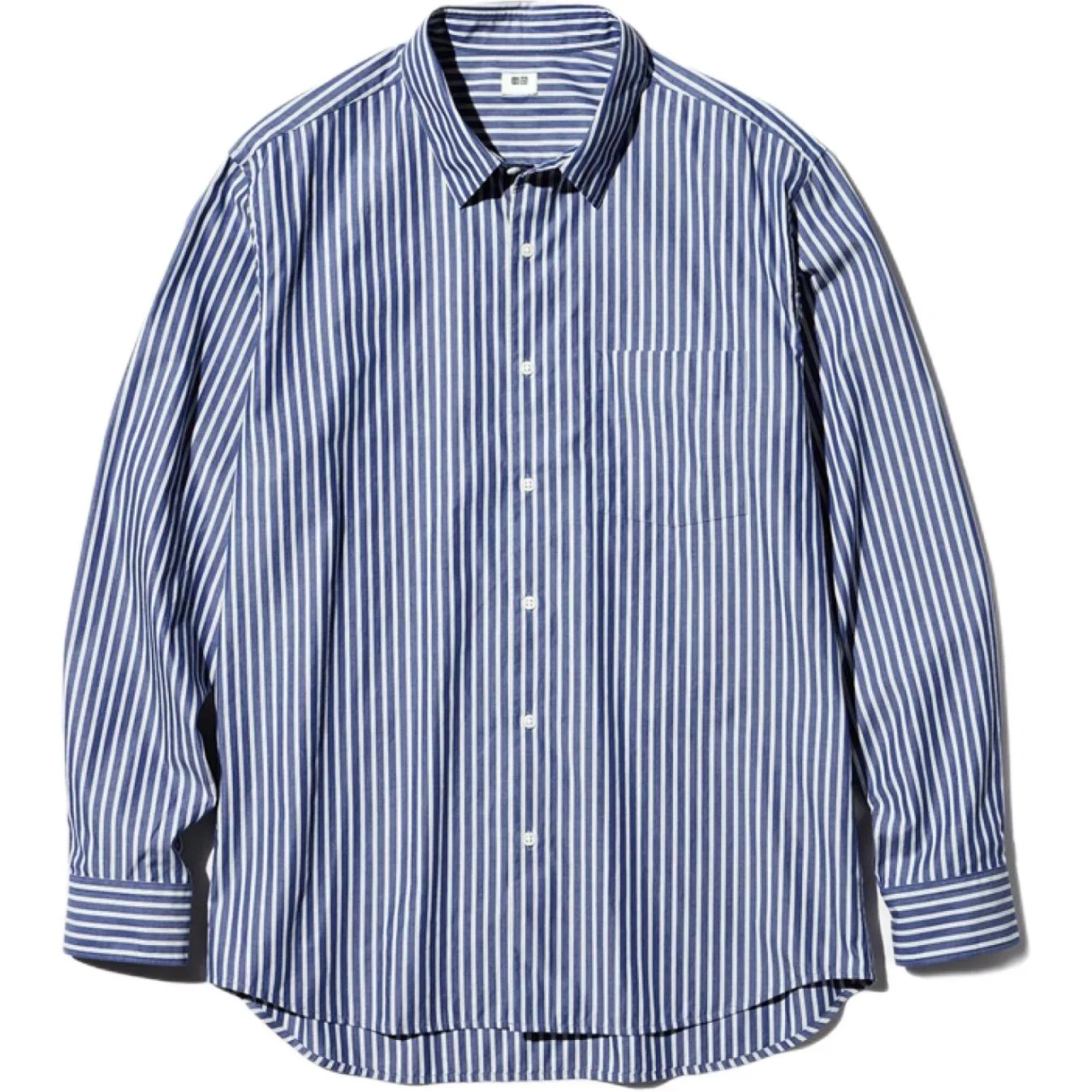 Рубашка с отложным воротником UNIQLO, Dark Blue
