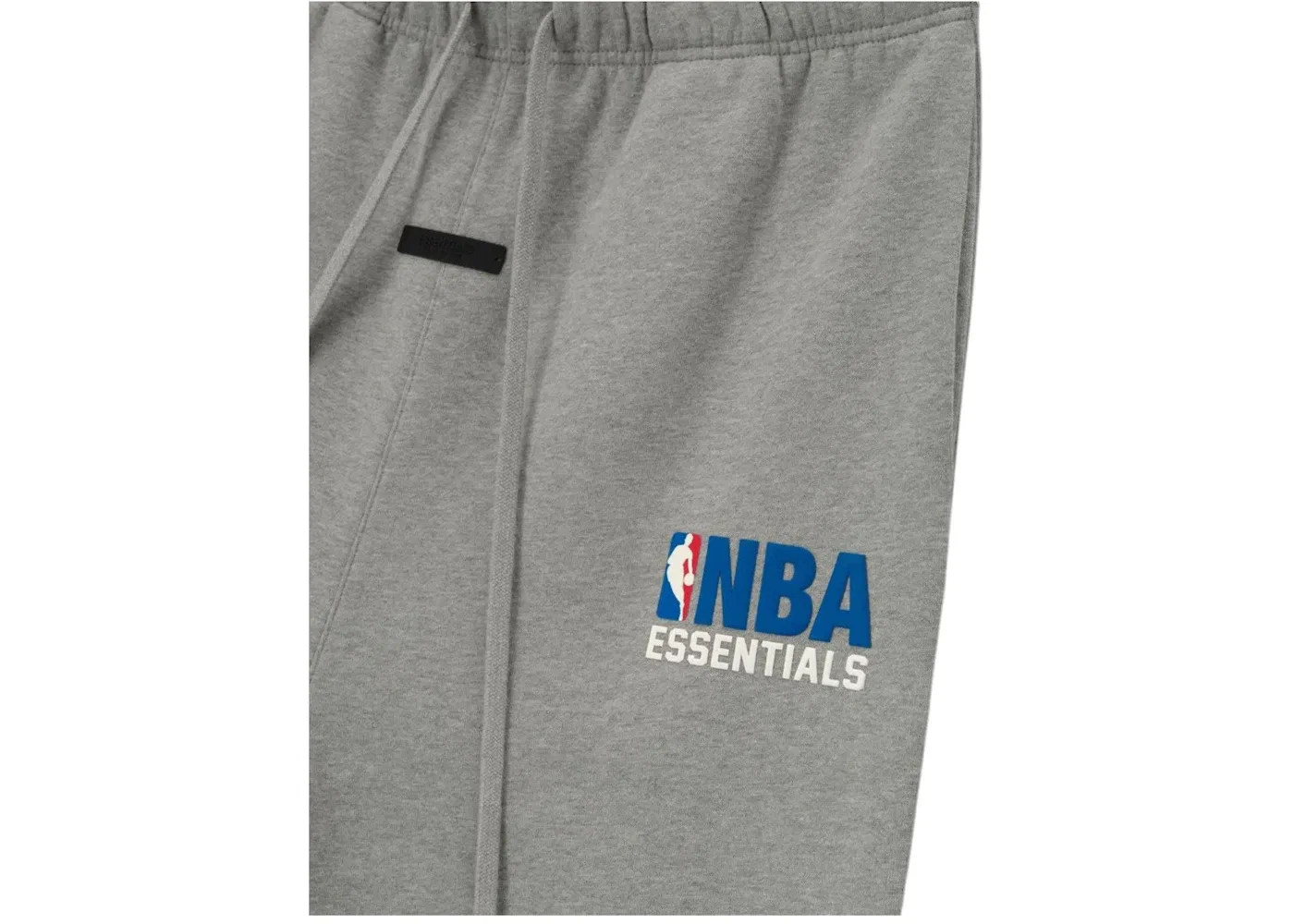 Мужские спортивные штаны с принтом Fear of God Essentials NBA Tearaway Sweatpant, Concrete Heather — фото 3