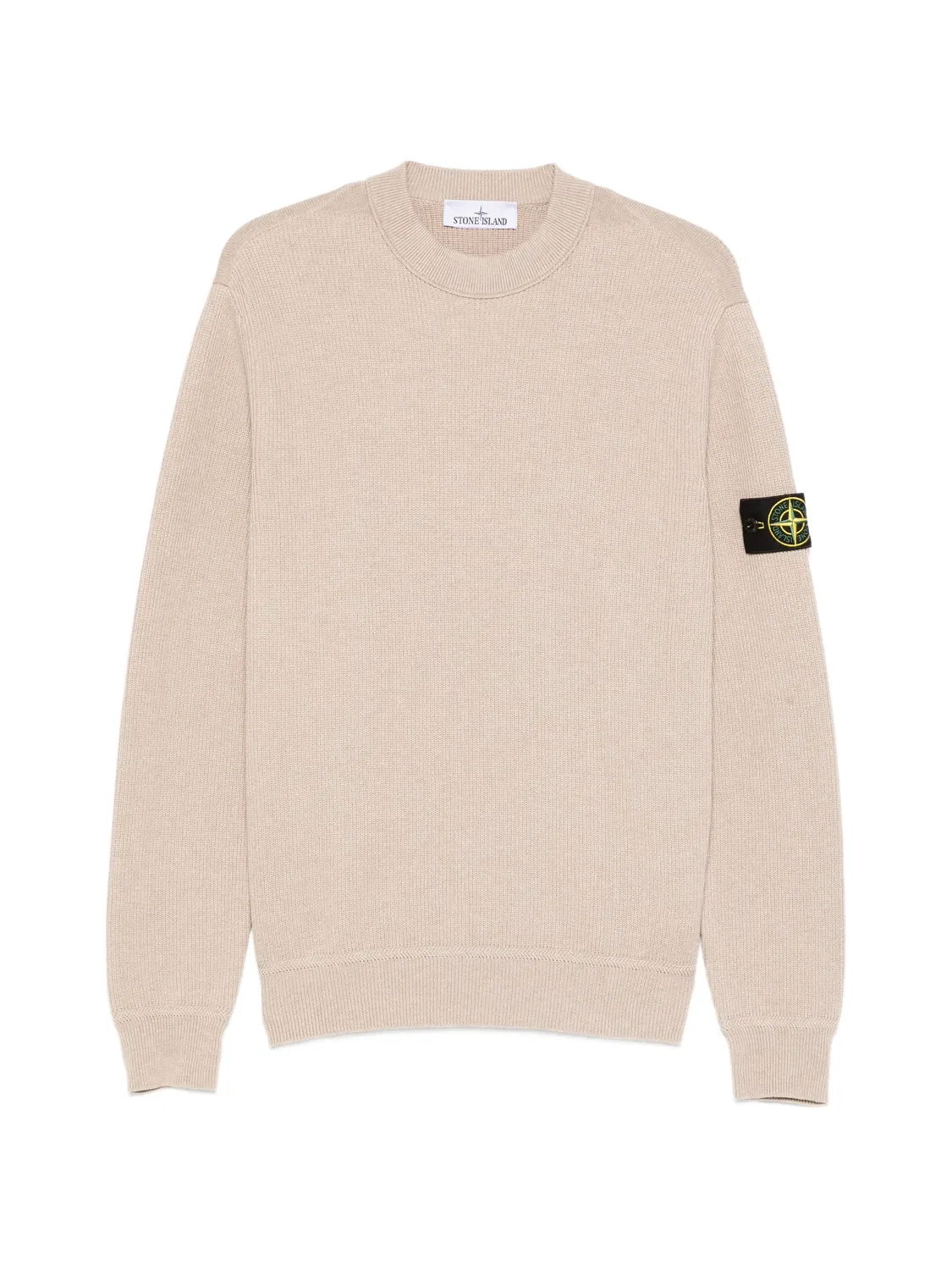 Свободный свитер с логотипом Stone Island, нейтральный