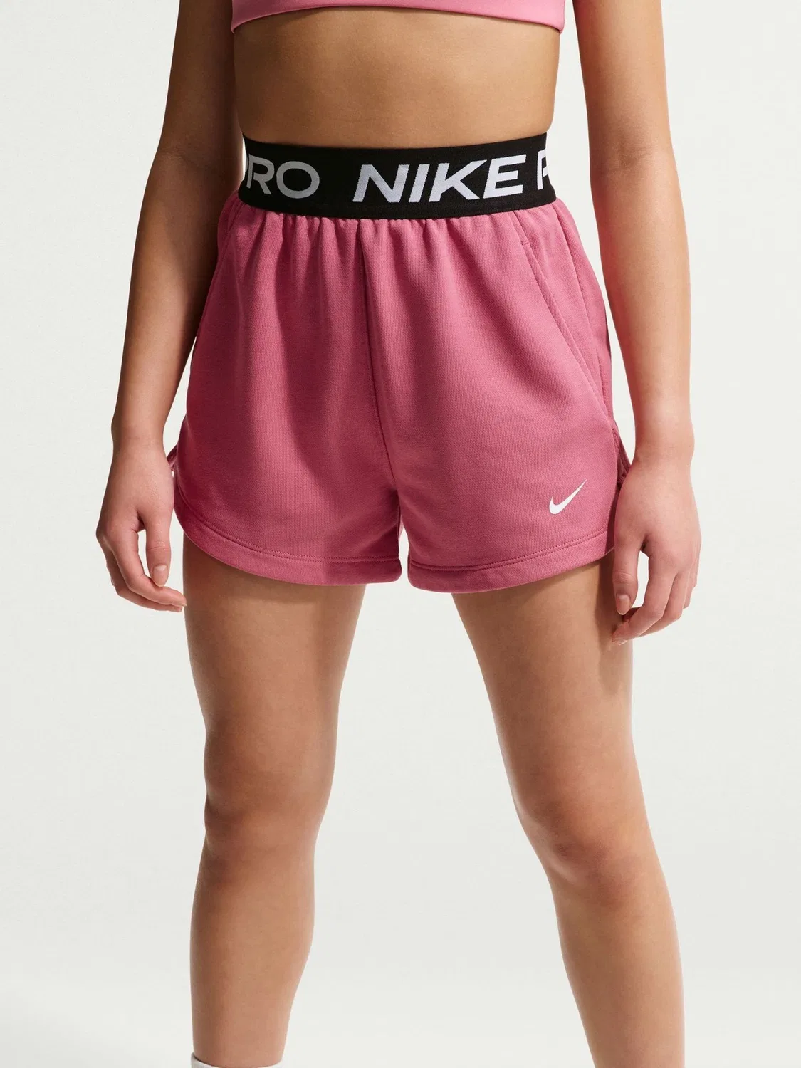 Шорты Nike Pro Dri-FIT Fleece, Peony Pink