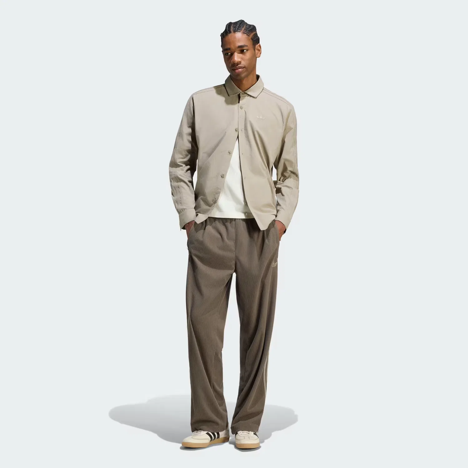 Мужские спортивные брюки из вельвета Firebird Corduroy Adidas Originals, Branch — фото 3