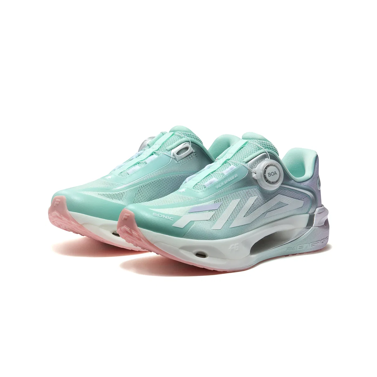 Детские беговые кроссовки PERFORMANCE FPF, FILA KIDS, Tranquil Green/Blue Floss Purple — фото 4