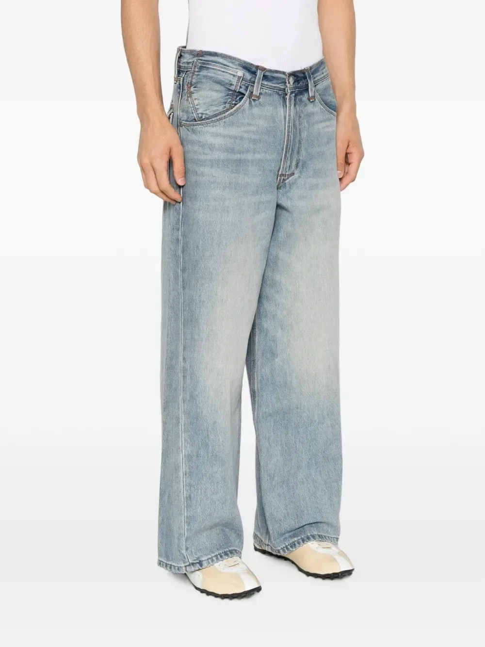 Выцветшие широкие джинсы Levi'S, синий — фото 3