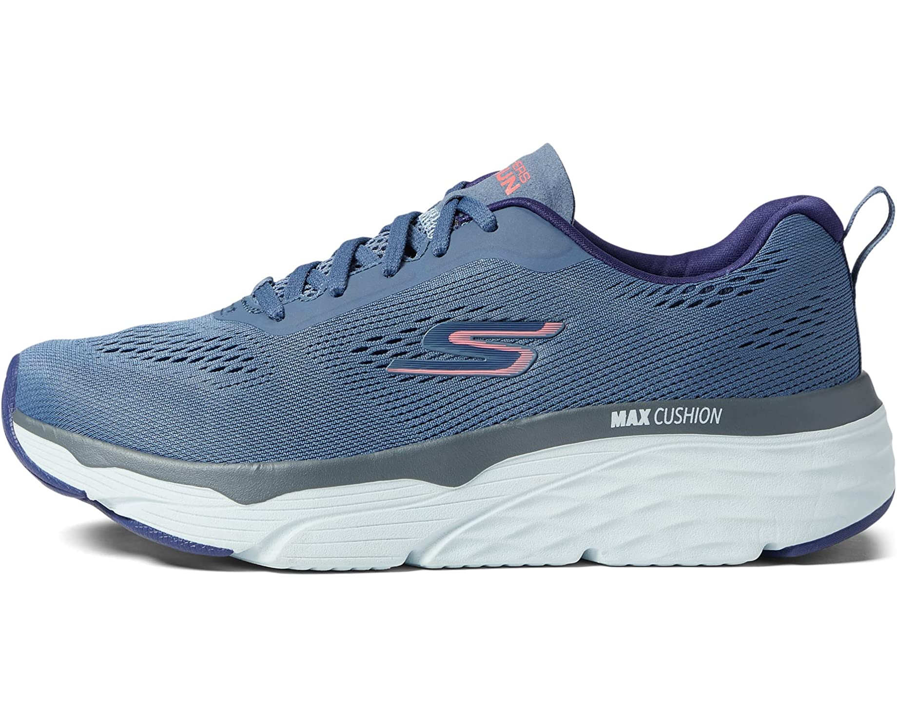 Кроссовки Max Cushioning Elite Mesh Lace-Up SKECHERS, синий - фото