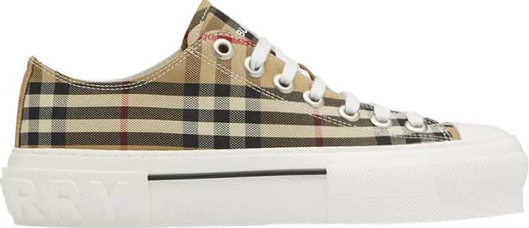 Кроссовки Burberry Wmns Jack Vintage Check Sneaker Archive Beige, коричневый