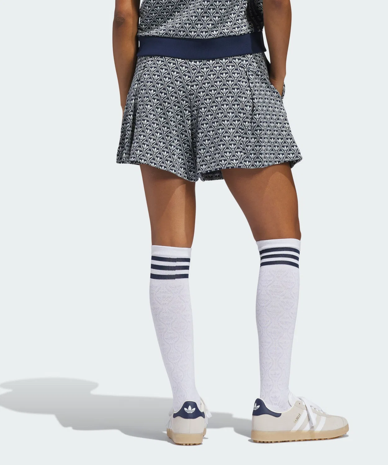 Женская юбка-шорты с принтом Originals All Over Adidas Golf, Blue — фото 2