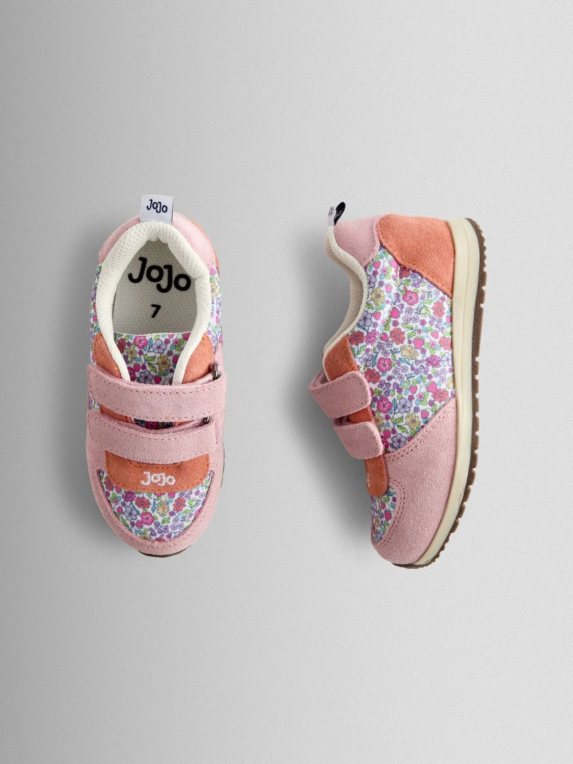 Кроссовки с цветочным принтом, модель Riptape Trainer Jojo Maman Bébé, мульти-флорал — фото 4