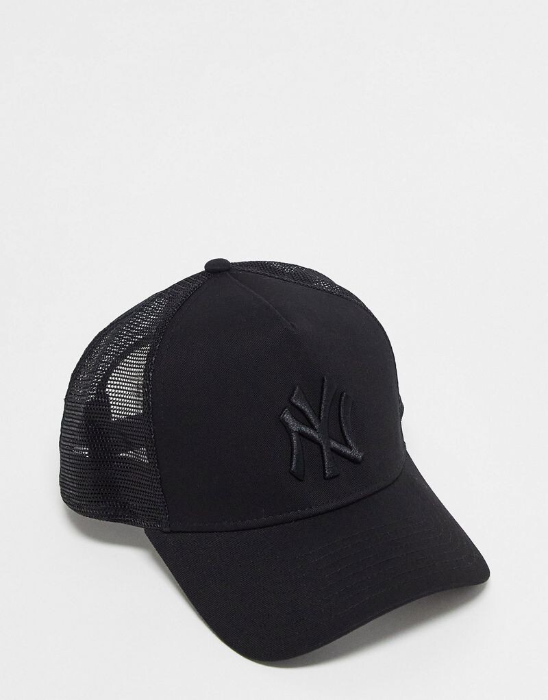 

Черная кепка дальнобойщика New Era 9forty MLB NY Yankees