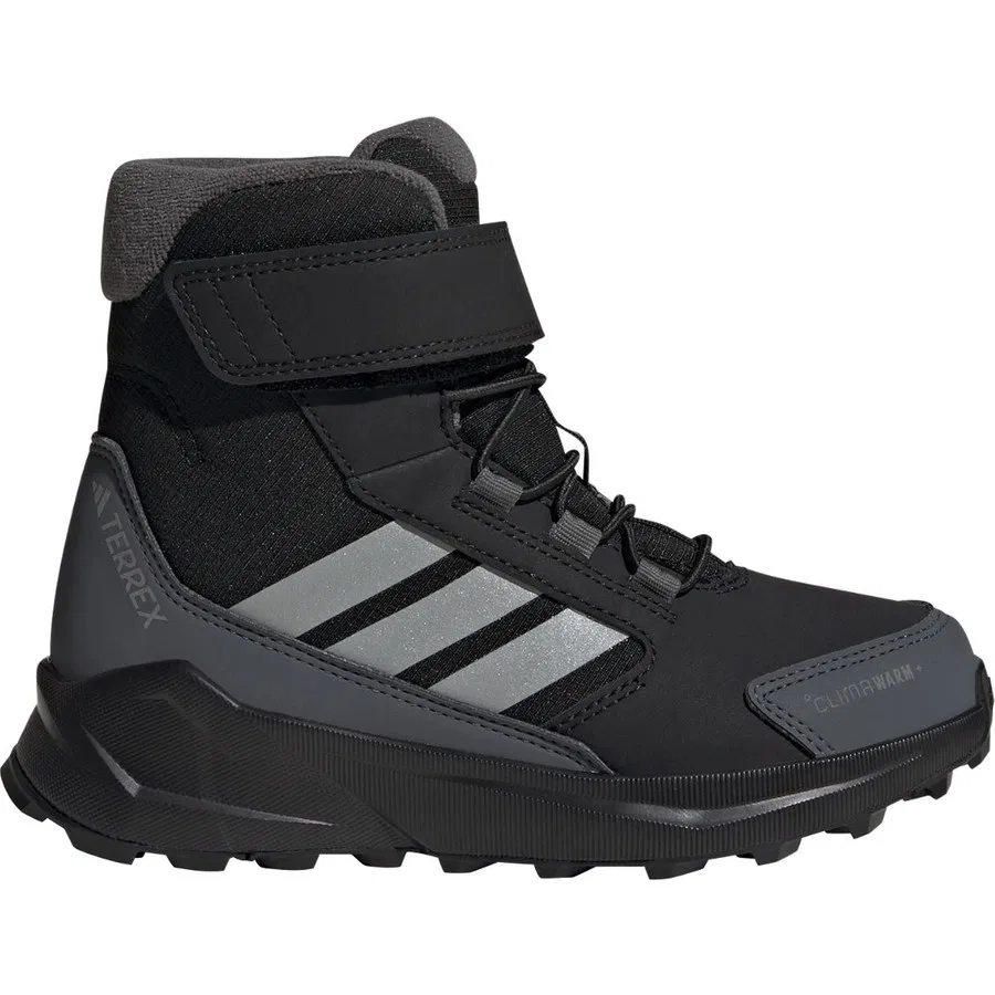 Утепленные высокие ботинки для мальчиков Terrex Trailmaker 2 High CLIMAWARM+ adidas, Черно-серебристый
